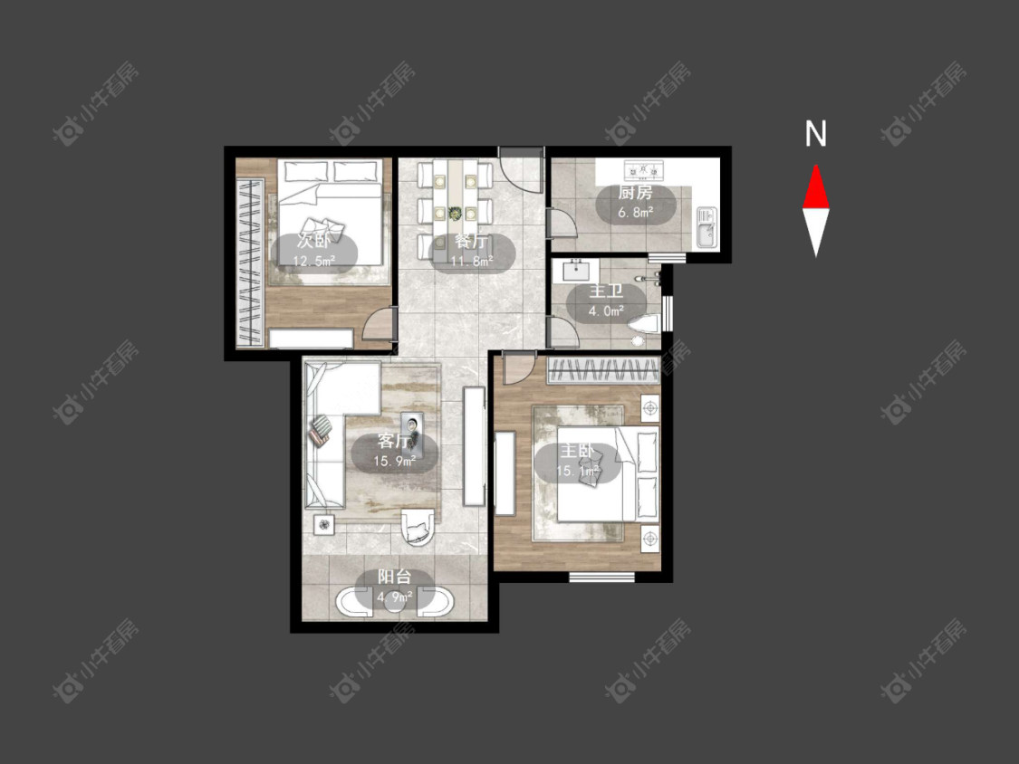 常州玲珑花园在售二手房源户型图_小牛看房