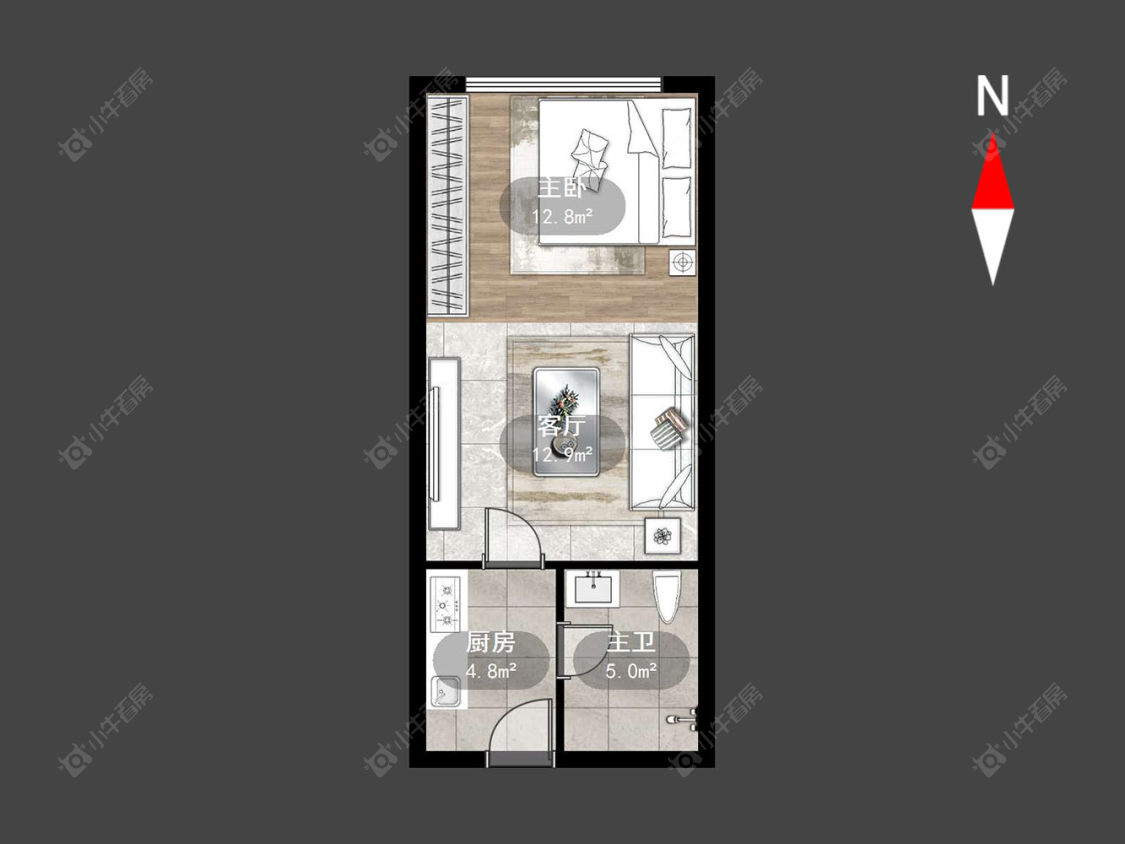 常州恒大翡翠华庭在售二手房源户型图_小牛看房