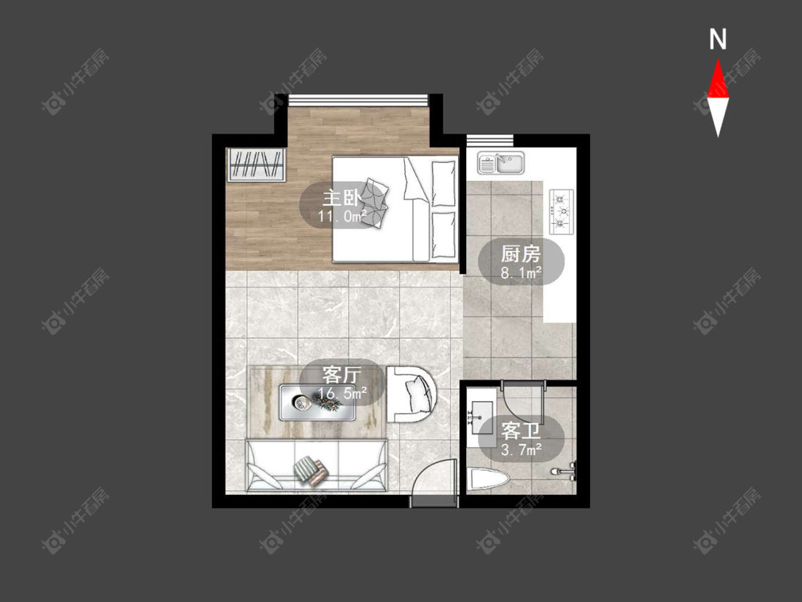 常州中央花园在售二手房源户型图_小牛看房