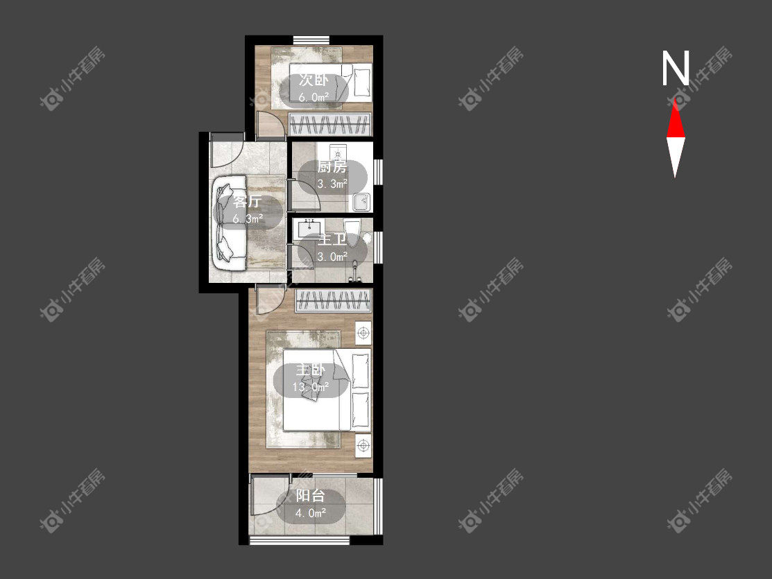 常州朝阳三村在租房源户型图_小牛看房