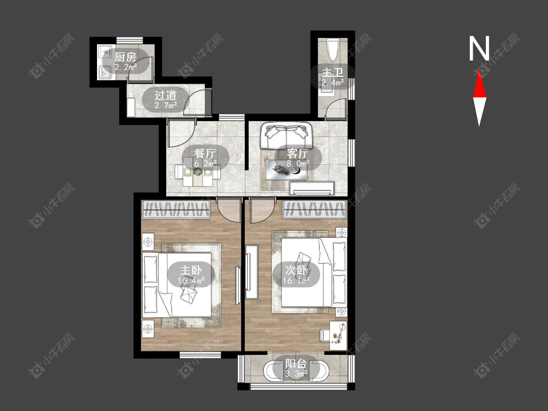 常州清凉新村在售二手房源户型图_小牛看房