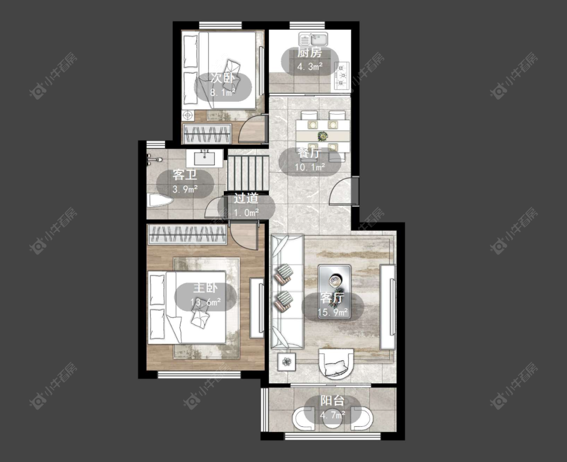 常州顺园八村北区在售二手房源户型图_小牛看房