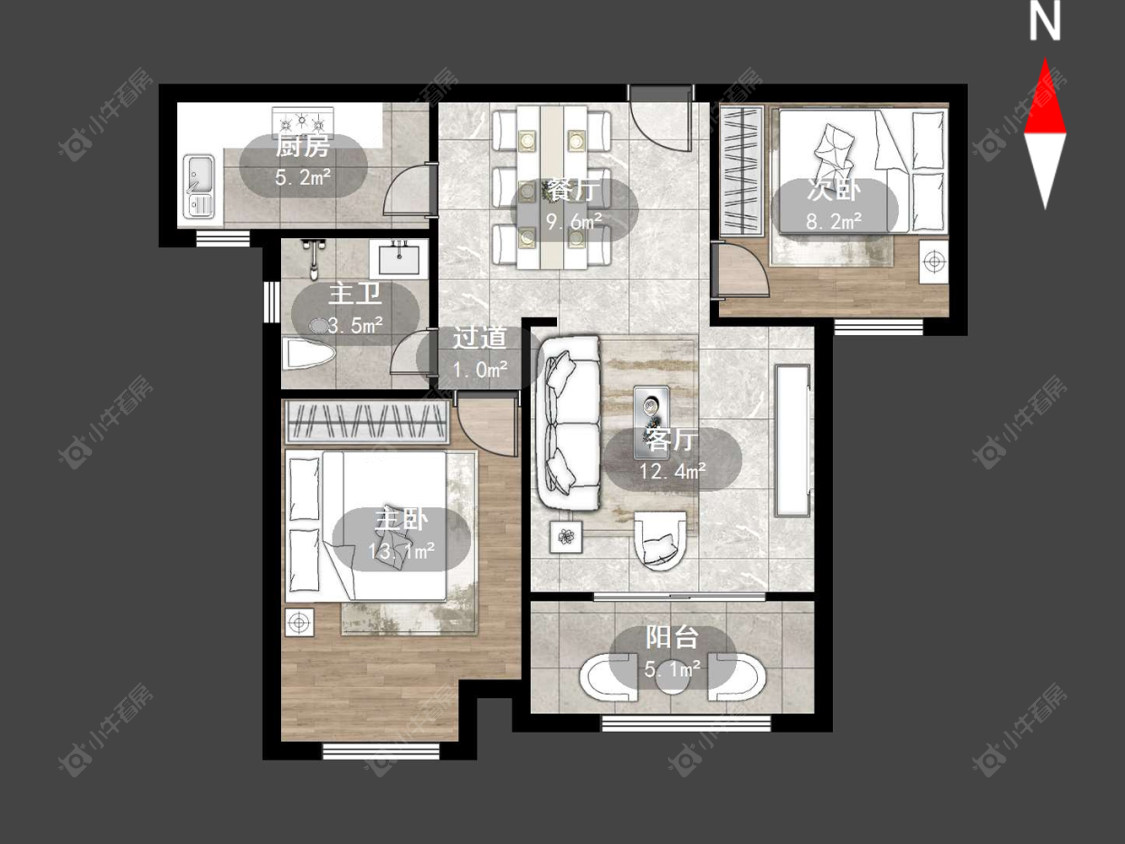 常州香溢紫郡一期在售二手房源户型图_小牛看房