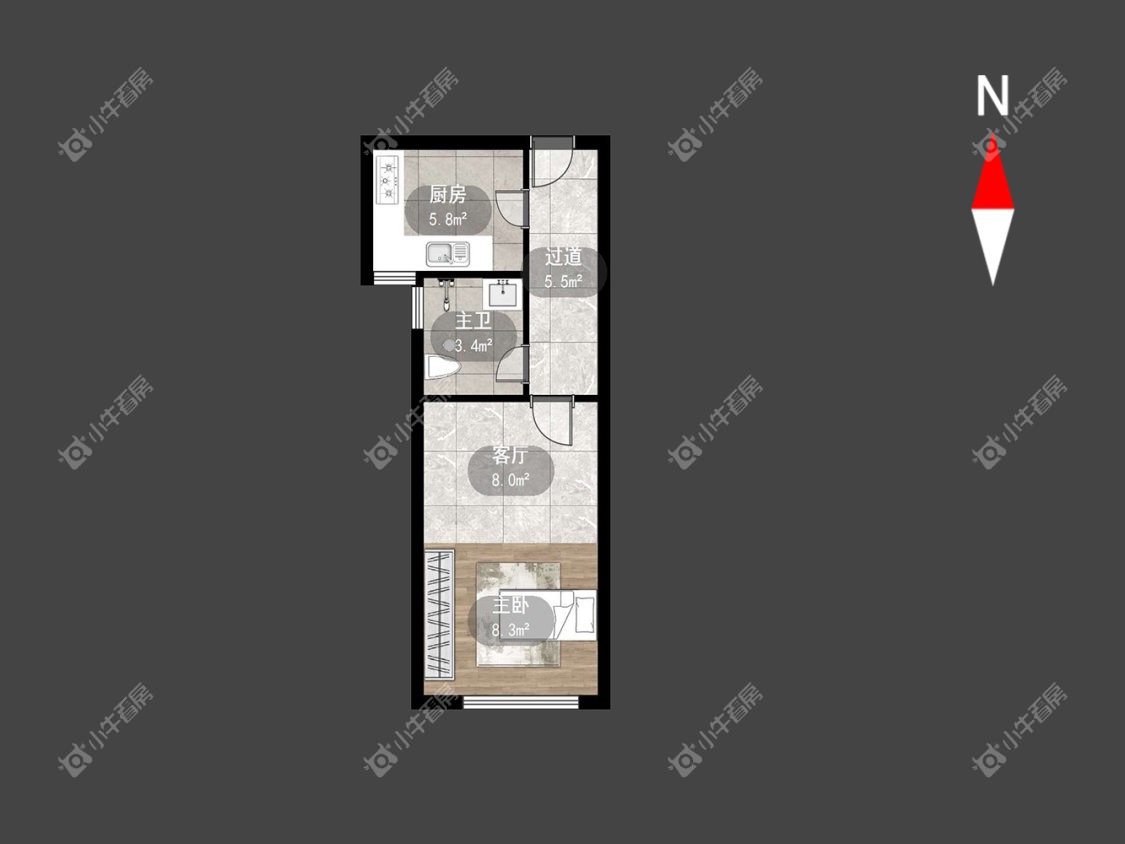 金百国际房源户型图 常州金百国际在租房源户型图_小牛看房