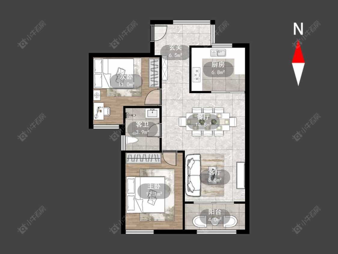 常州弘建壹品公寓租房_弘建壹品2室2厅公寓房源出租
