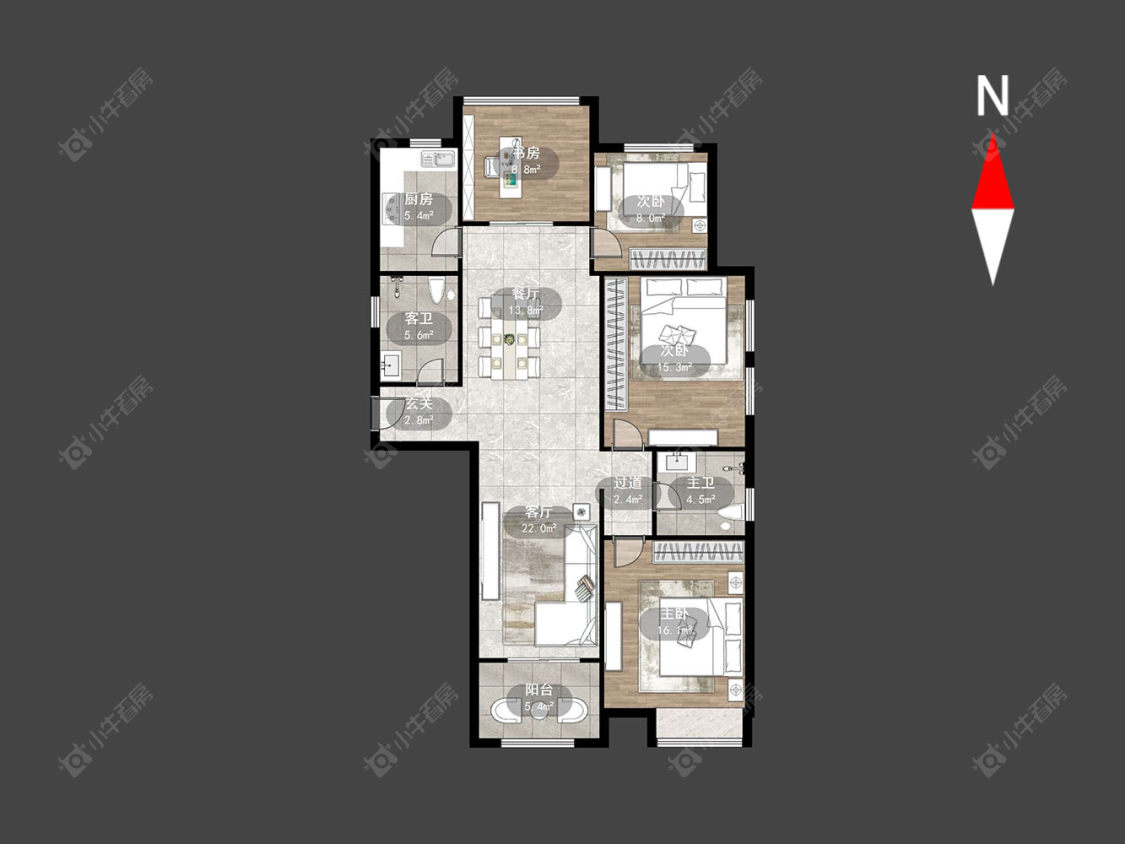 常州阳光龙庭在售二手房源户型图_小牛看房