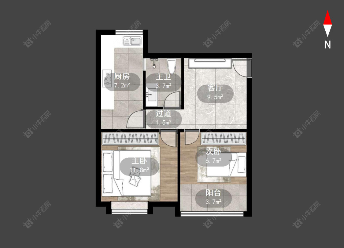 常州天顺御和苑在售二手房源户型图_小牛看房