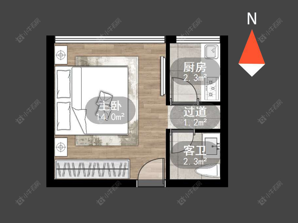 常州学府名门花苑在售二手房源户型图_小牛看房