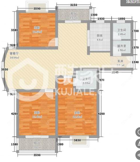 香江华廷花园房源户型图 常州香江华廷花园在售二手房源户型图_小牛看房