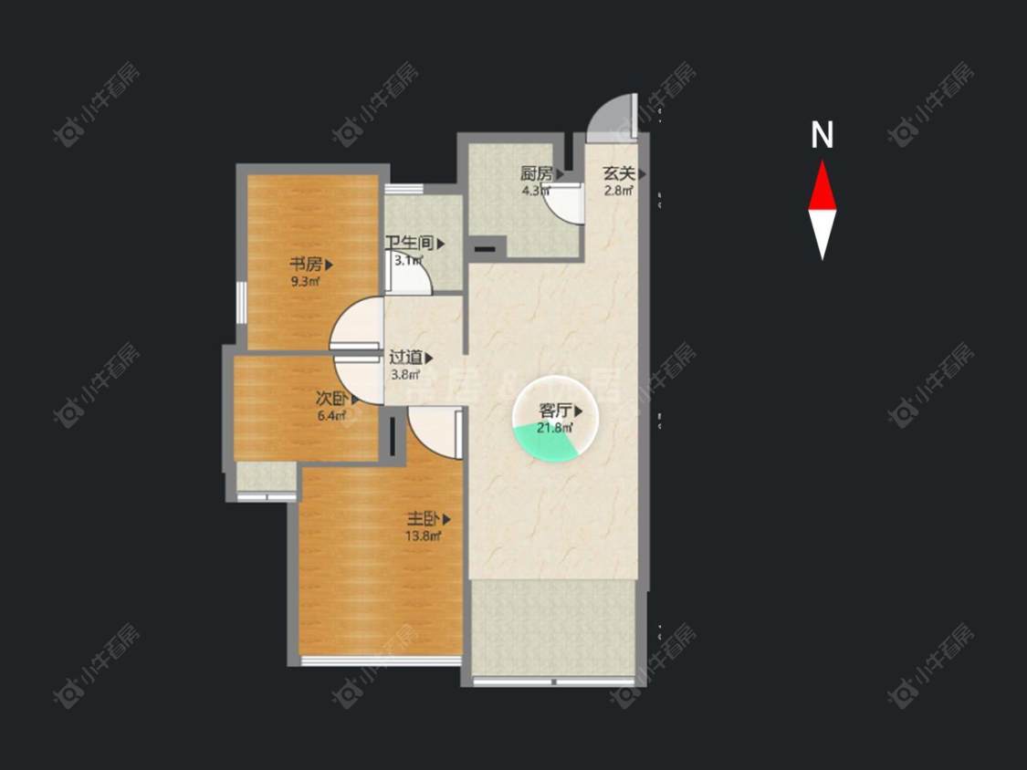 新城帝景南区房源户型图 常州新城帝景南区在租房源户型图_小牛看房