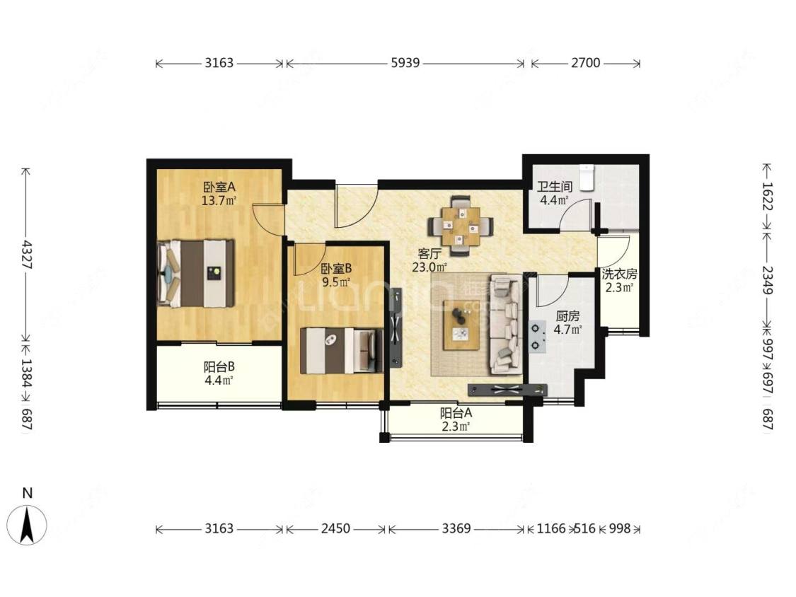 常州凯纳华侨城在租房源室内图_小牛看房
