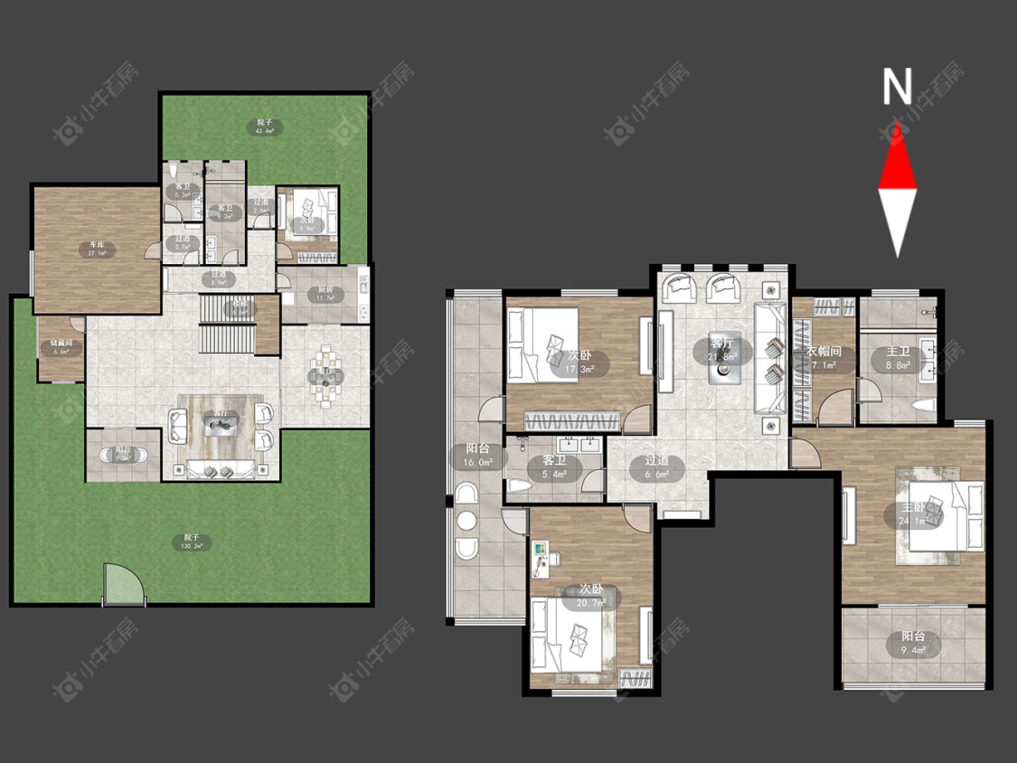 常州金洲花城在售二手房源户型图_小牛看房