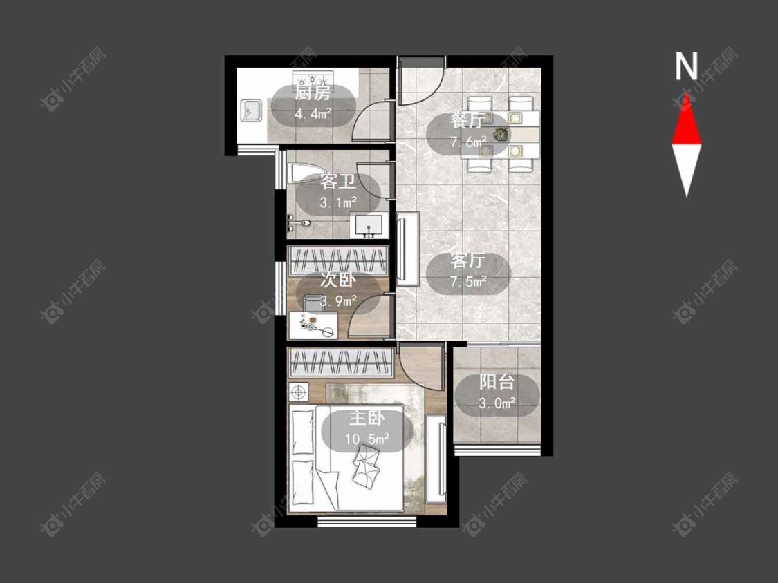 常州凯尔锋度在售二手房源户型图_小牛看房