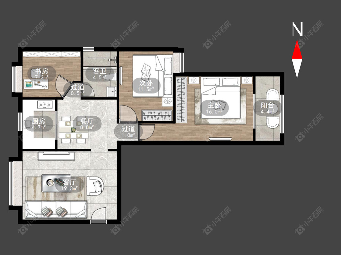 常州诺诚高第在售二手房源户型图_小牛看房