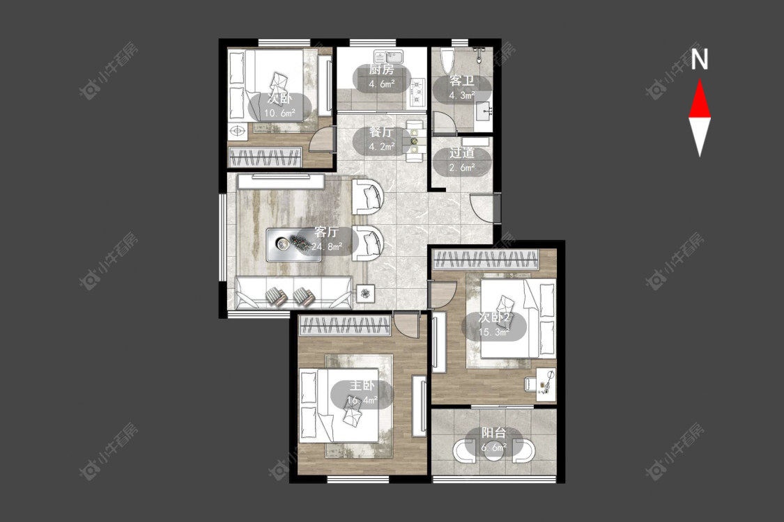 常州新城南都御苑在售二手房源户型图_小牛看房