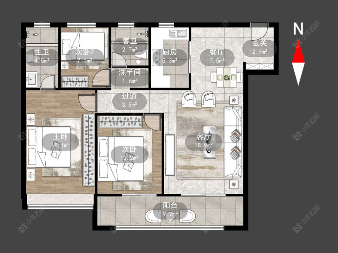 百馨西苑六期房源户型图 常州百馨西苑六期在售二手房源户型图_小牛看房