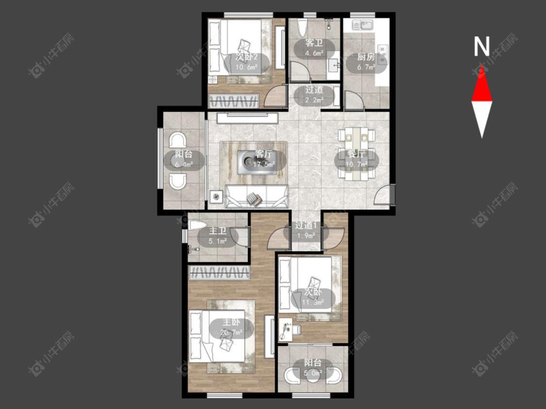香溢紫郡一期房源户型图 常州香溢紫郡一期在售二手房源户型图_小牛看房