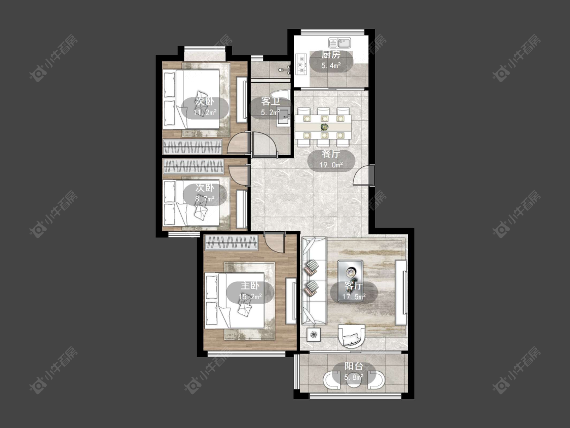 练湖新城房源户型图 丹阳练湖新城在售二手房源户型图_小牛看房