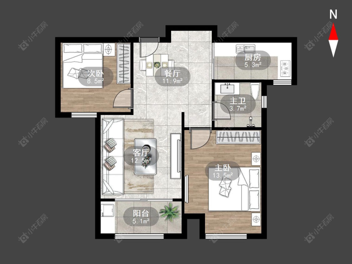 新城域三期房源户型图 常州新城域三期在售二手房源户型图_小牛看房