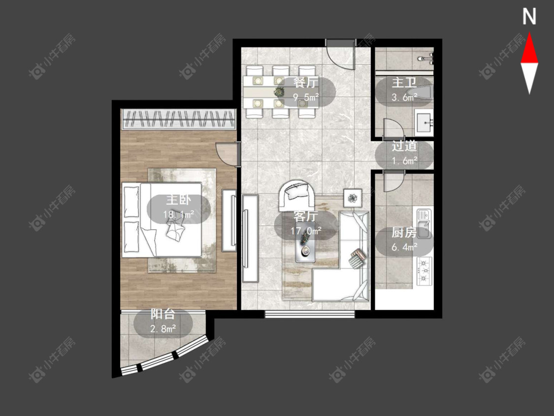 常州云庭公寓在售二手房源户型图_小牛看房