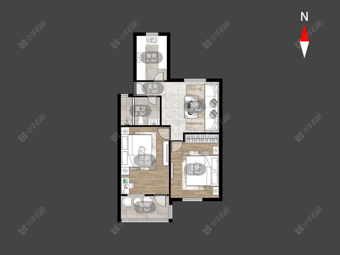 常州翠竹新村南区在售二手房房源户型图_小牛看房