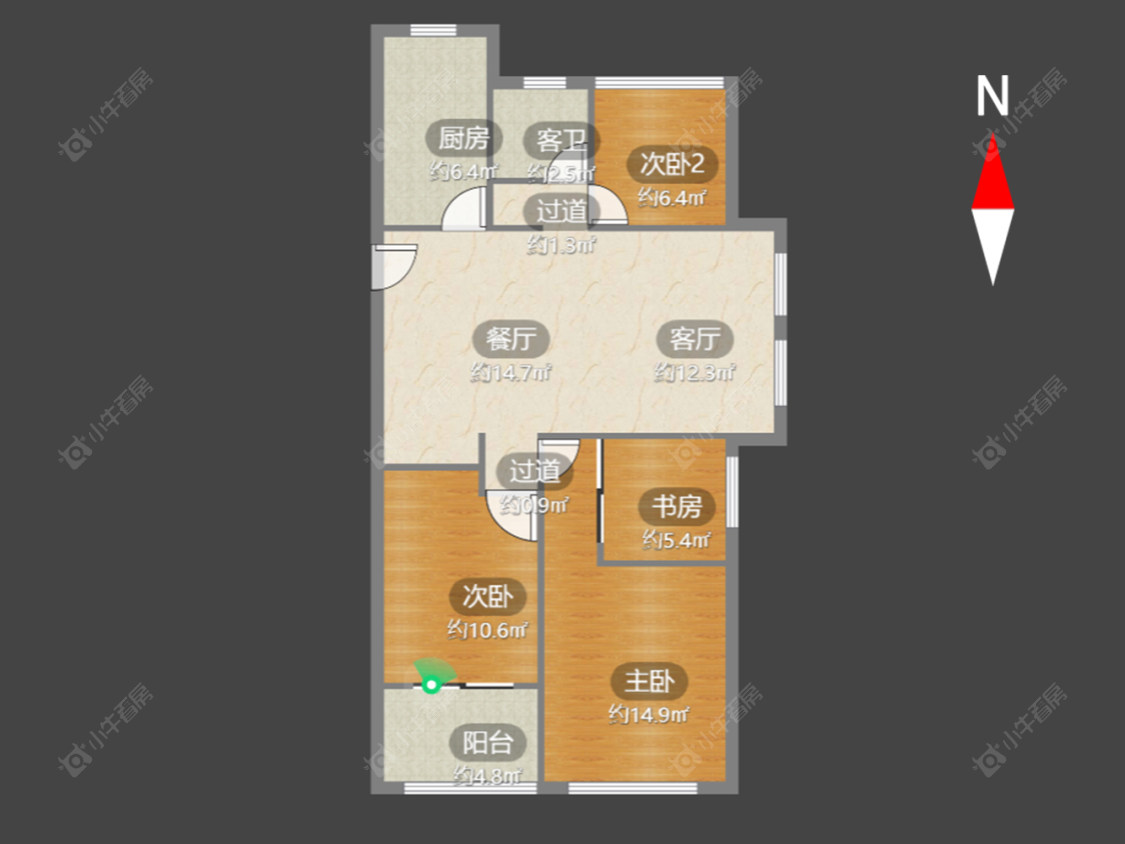 常州聚怡花园南区在售二手房源户型图_小牛看房