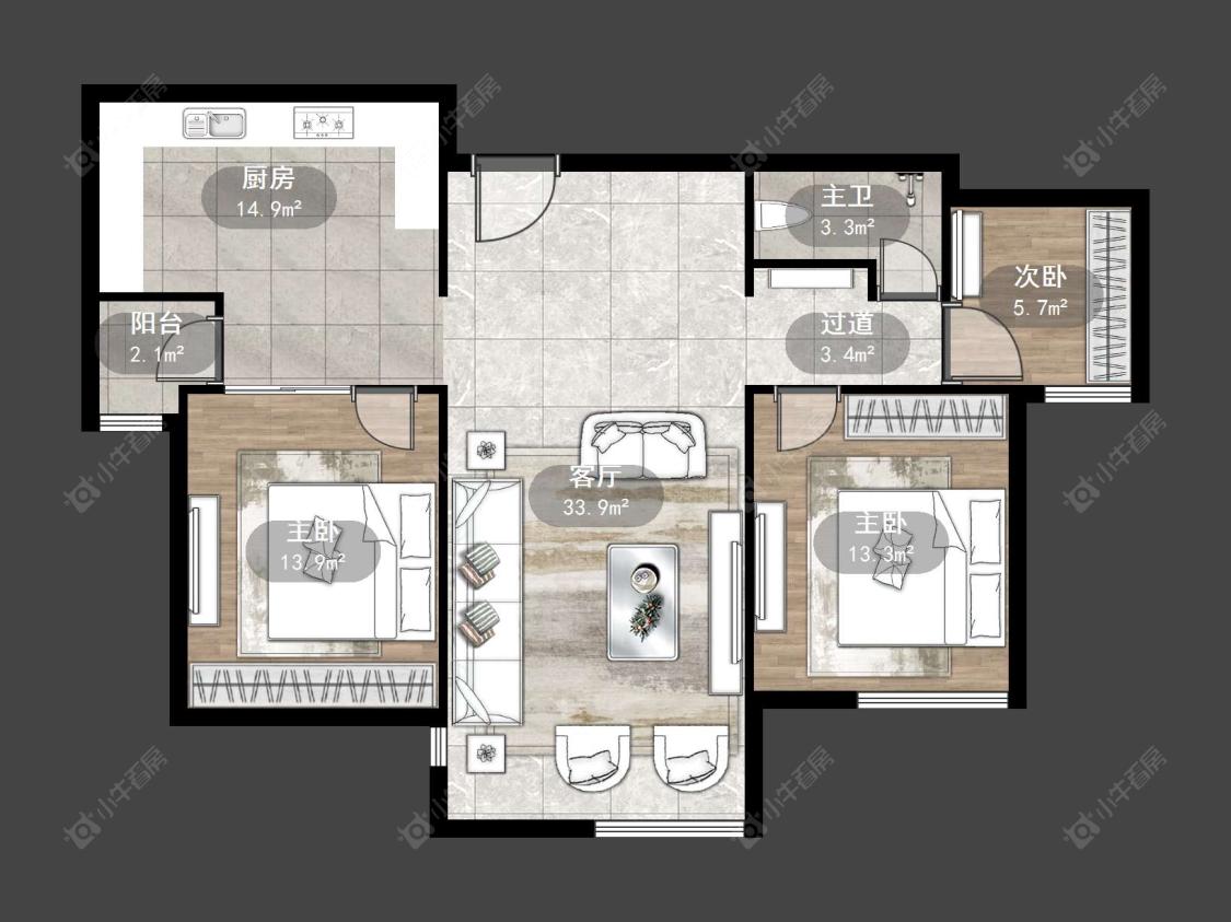 丹阳天悦名城在售二手房源户型图_小牛看房