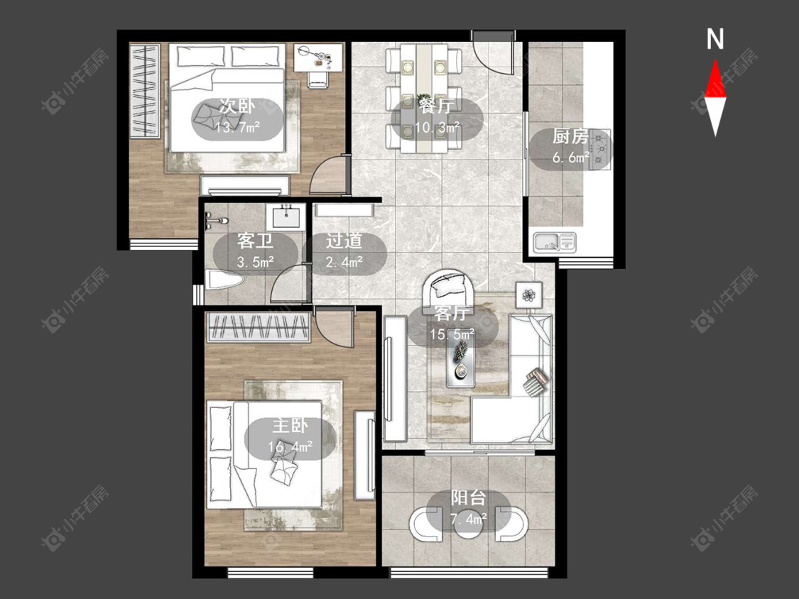 新城和昱云璟苑房源户型图 常州新城和昱云璟苑在售二手房源户型图_小牛看房
