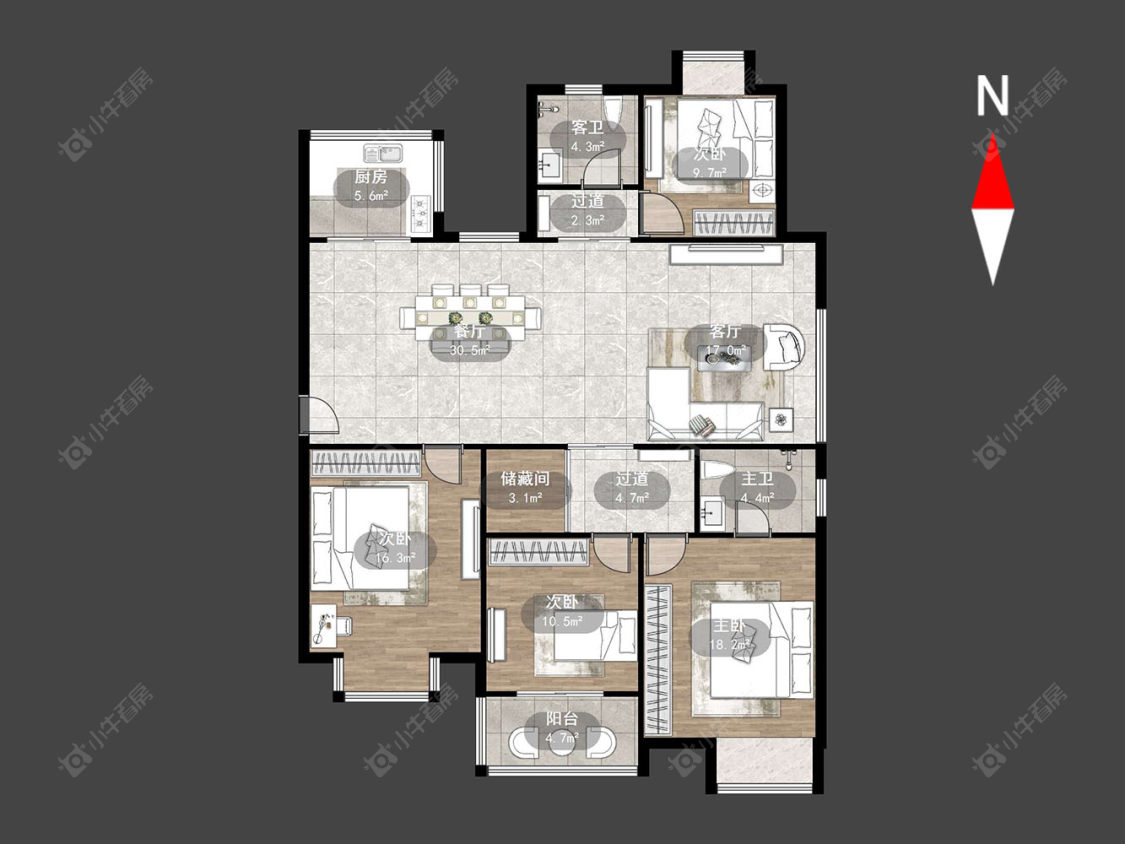 常州文渊居在售二手房源户型图_小牛看房