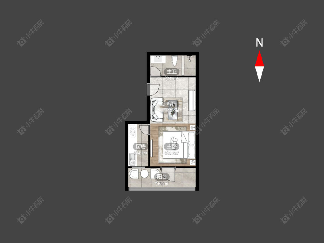 常州京城豪苑北区在售二手房房源户型图_小牛看房