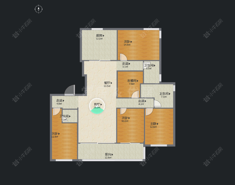 九洲新世界君玺房源户型图 常州九洲新世界君玺在售二手房源户型图_小牛看房