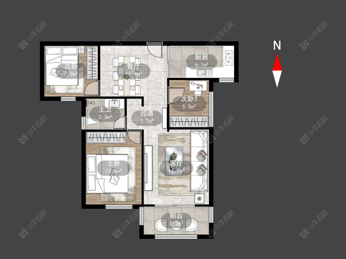 银河湾第一城一期房源户型图 常州银河湾第一城一期在售二手房源户型图_小牛看房