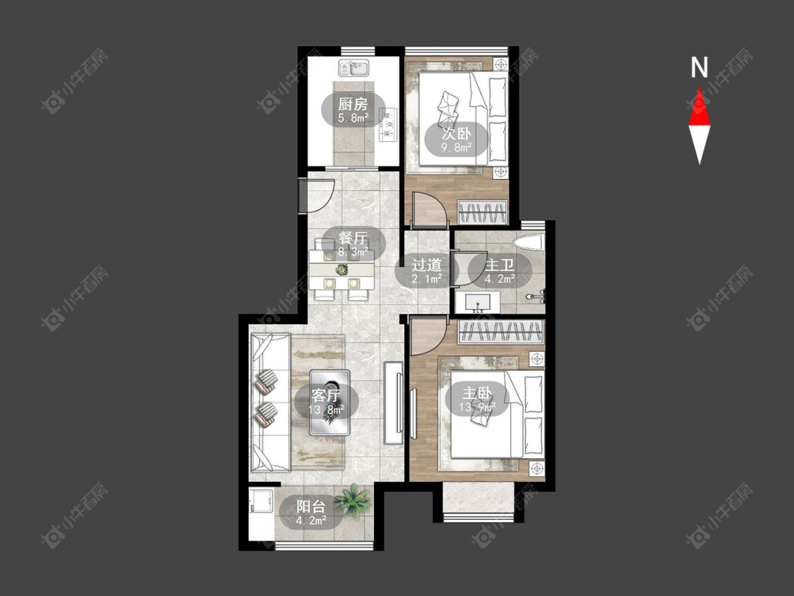东渡伊顿小镇房源户型图 常州东渡伊顿小镇在售二手房源户型图_小牛看房