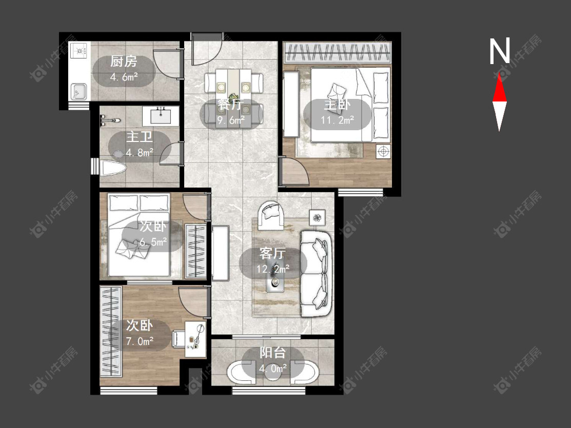 常州菱溪名居在售二手房源户型图_小牛看房