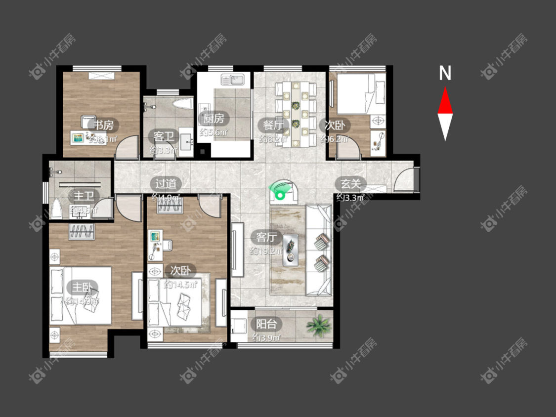 常州澳新风情街在租房源户型图_小牛看房