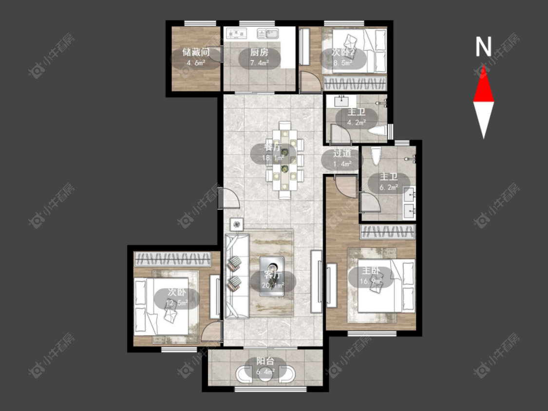 朗诗绿郡房源户型图 常州朗诗绿郡在售二手房源户型图_小牛看房