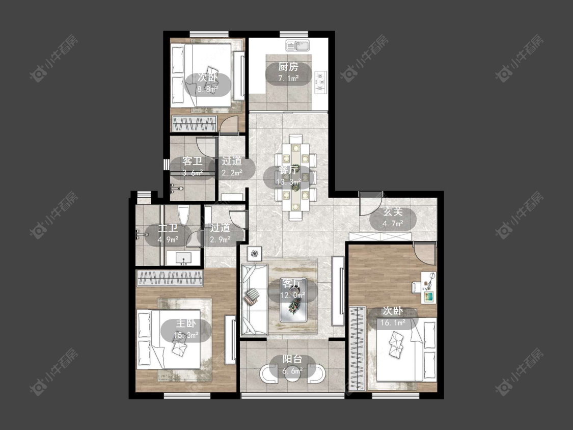 常州天怡天瑞宸在售二手房源户型图_小牛看房