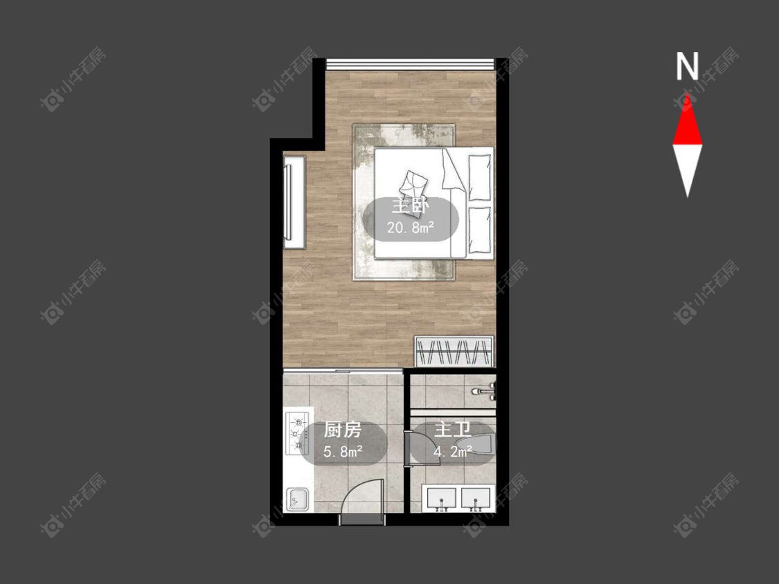常州新城吾悦印巷在售二手房源户型图_小牛看房
