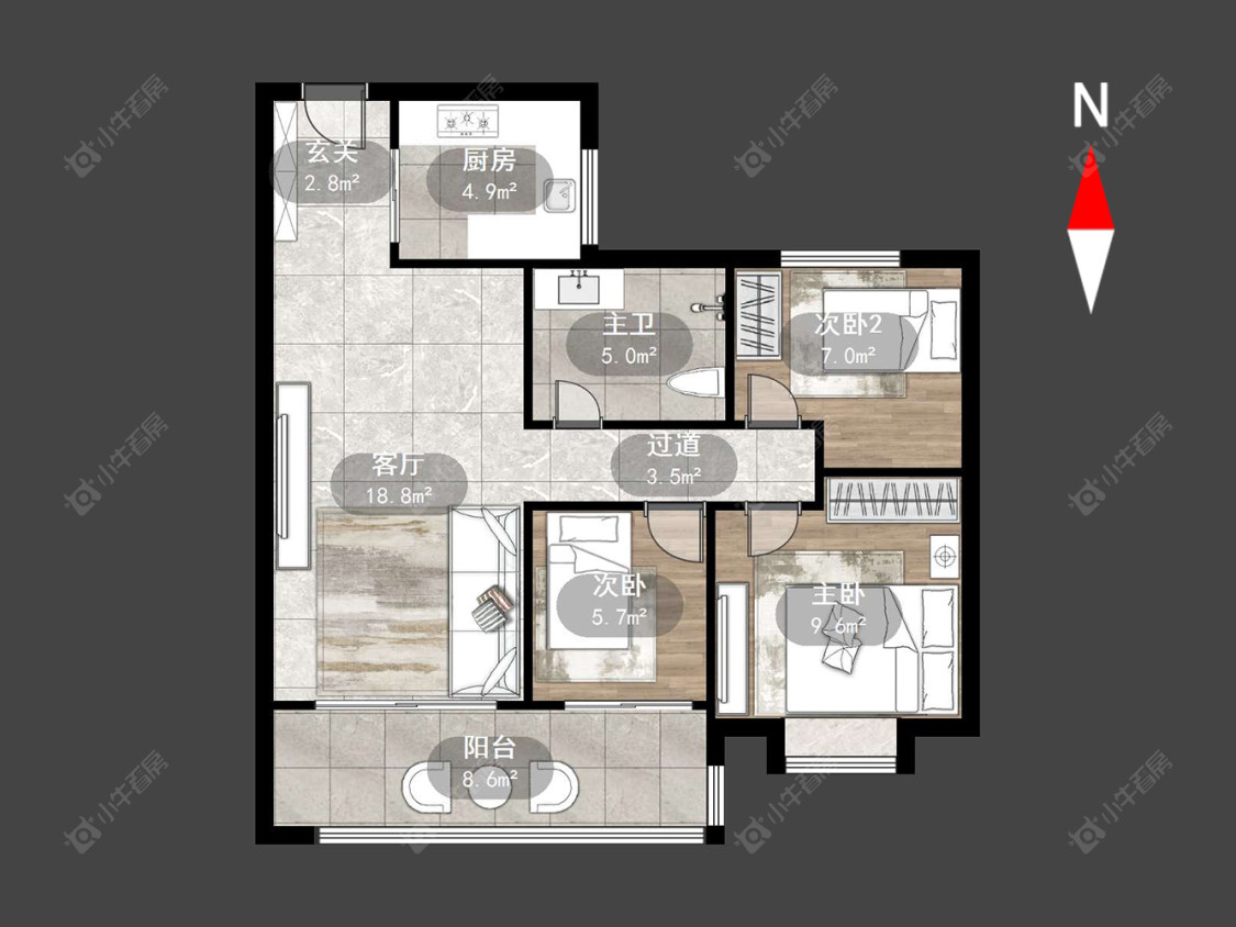 常州碧桂园壹号天禧在售二手房源户型图_小牛看房