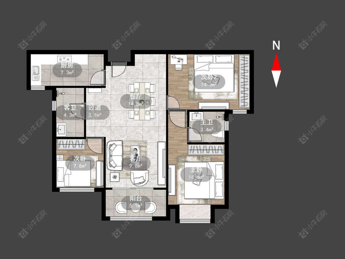 绿都万和城七区房源户型图 常州绿都万和城七区在售二手房源户型图_小牛看房