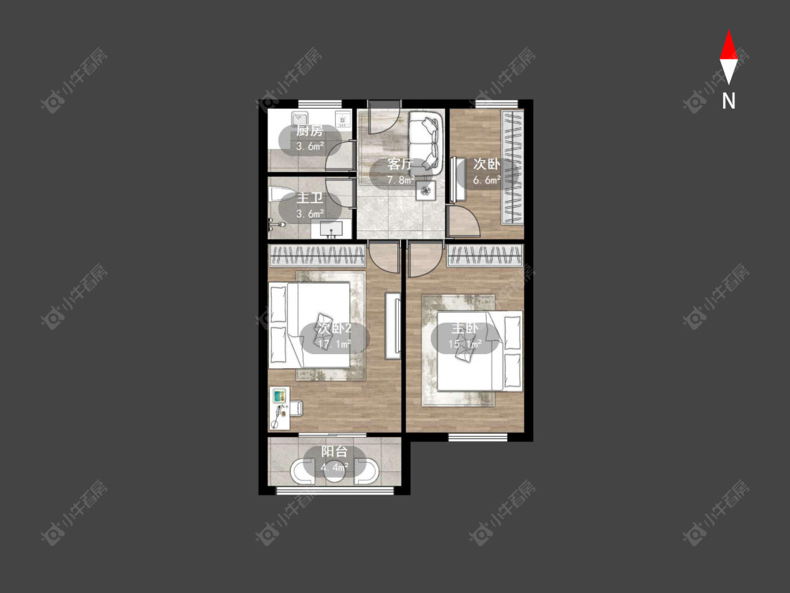 常州斜桥巷在售二手房源户型图_小牛看房