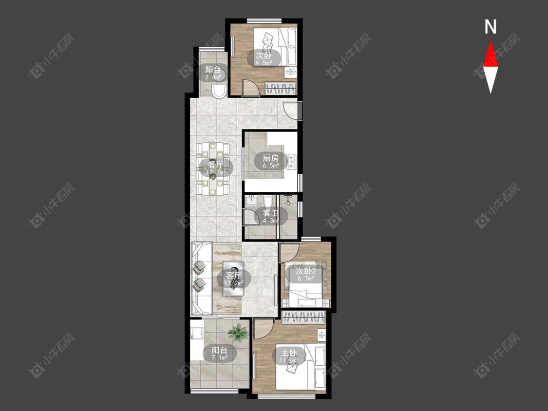 常发豪郡房源户型图 常州常发豪郡在售二手房源户型图_小牛看房