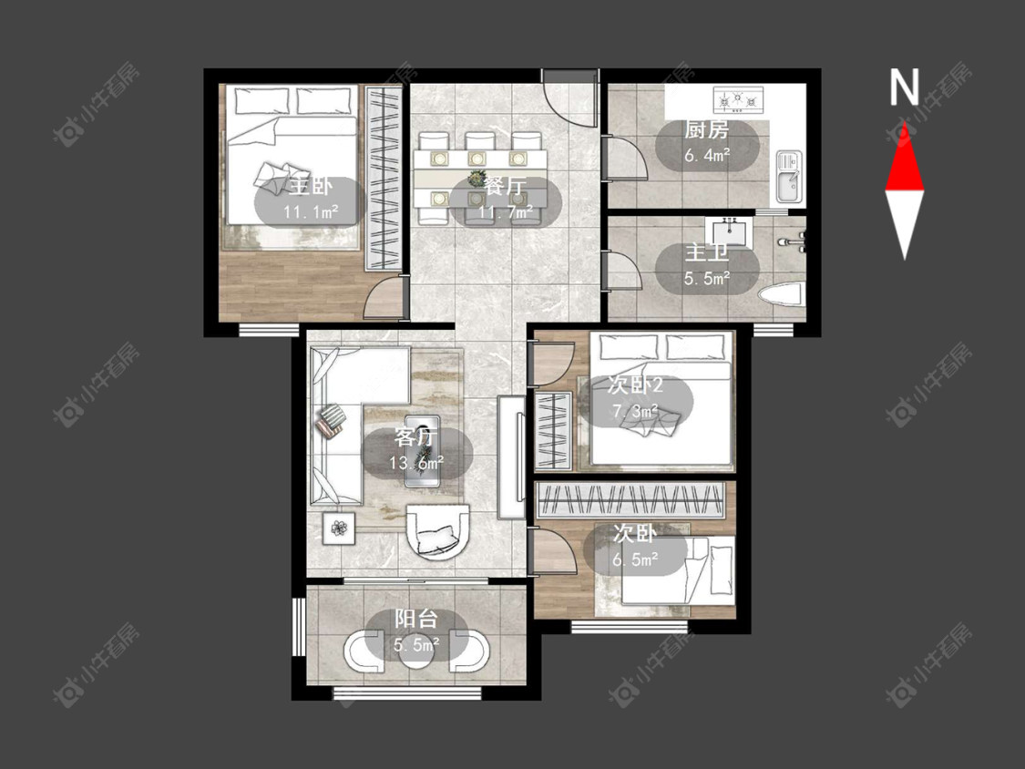 九洲花园二期房源户型图 常州九洲花园二期在售二手房源户型图_小牛看房