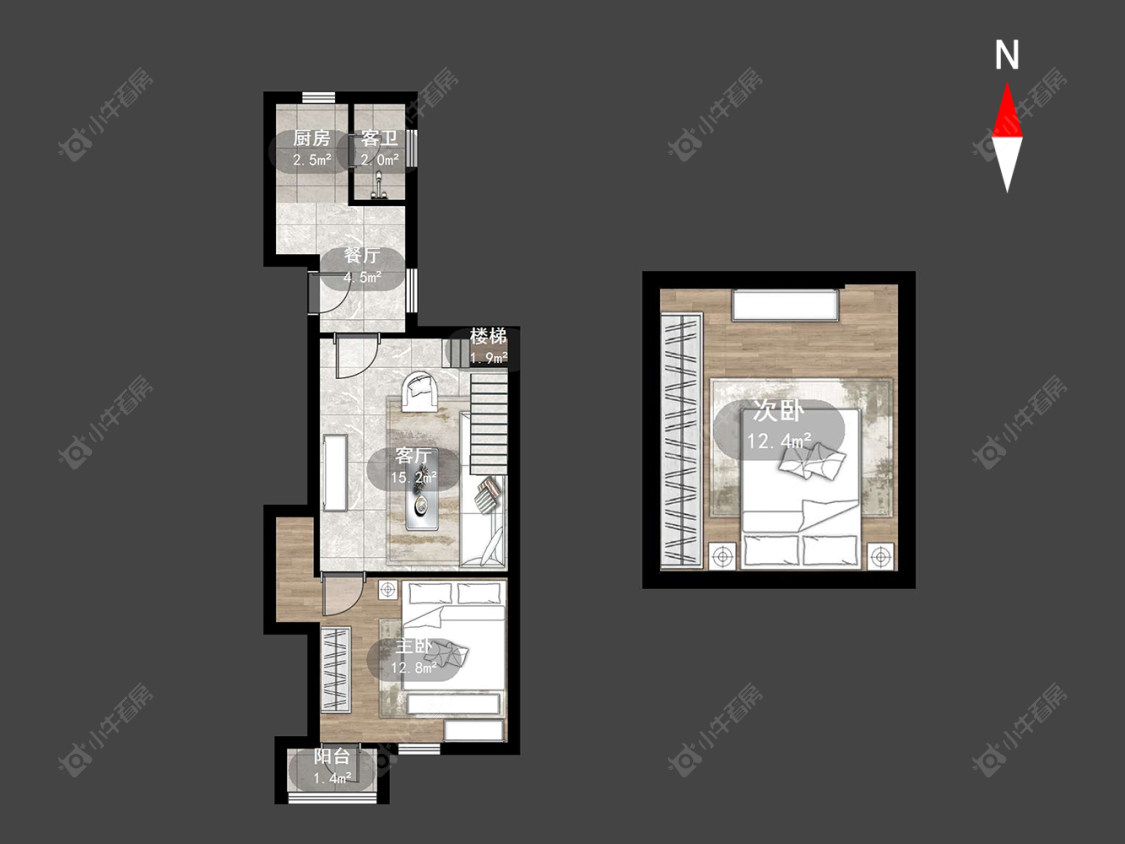 常州工房北区在售二手房源户型图_小牛看房