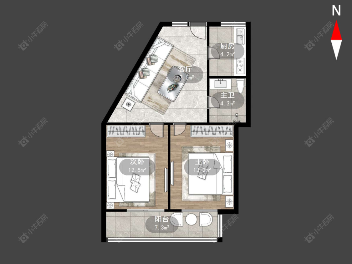 电业宿舍房源户型图 常州电业宿舍在售二手房源户型图_小牛看房