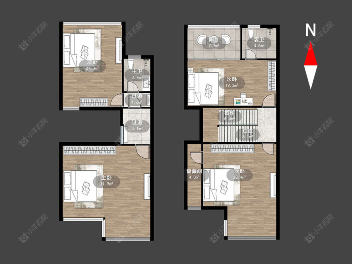 常州得园在售二手房源户型图_小牛看房