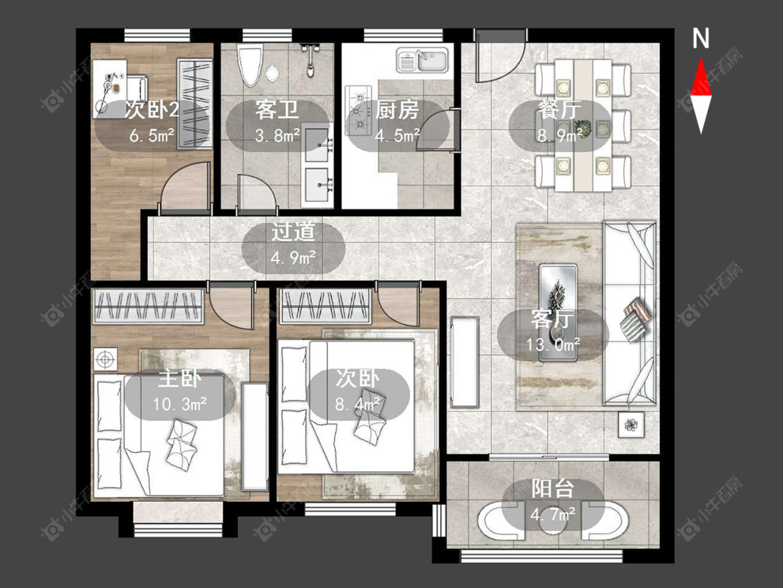 常州上东区在售二手房源户型图_小牛看房