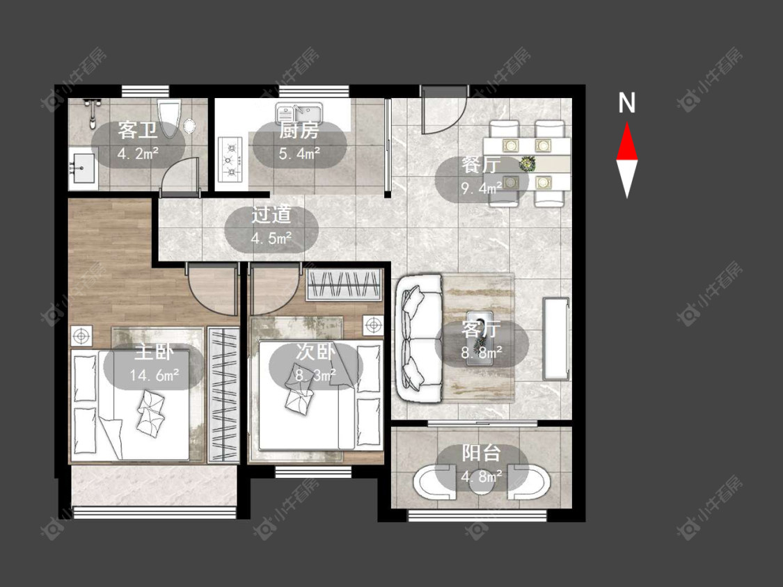 常州新欣嘉园在售二手房源户型图_小牛看房