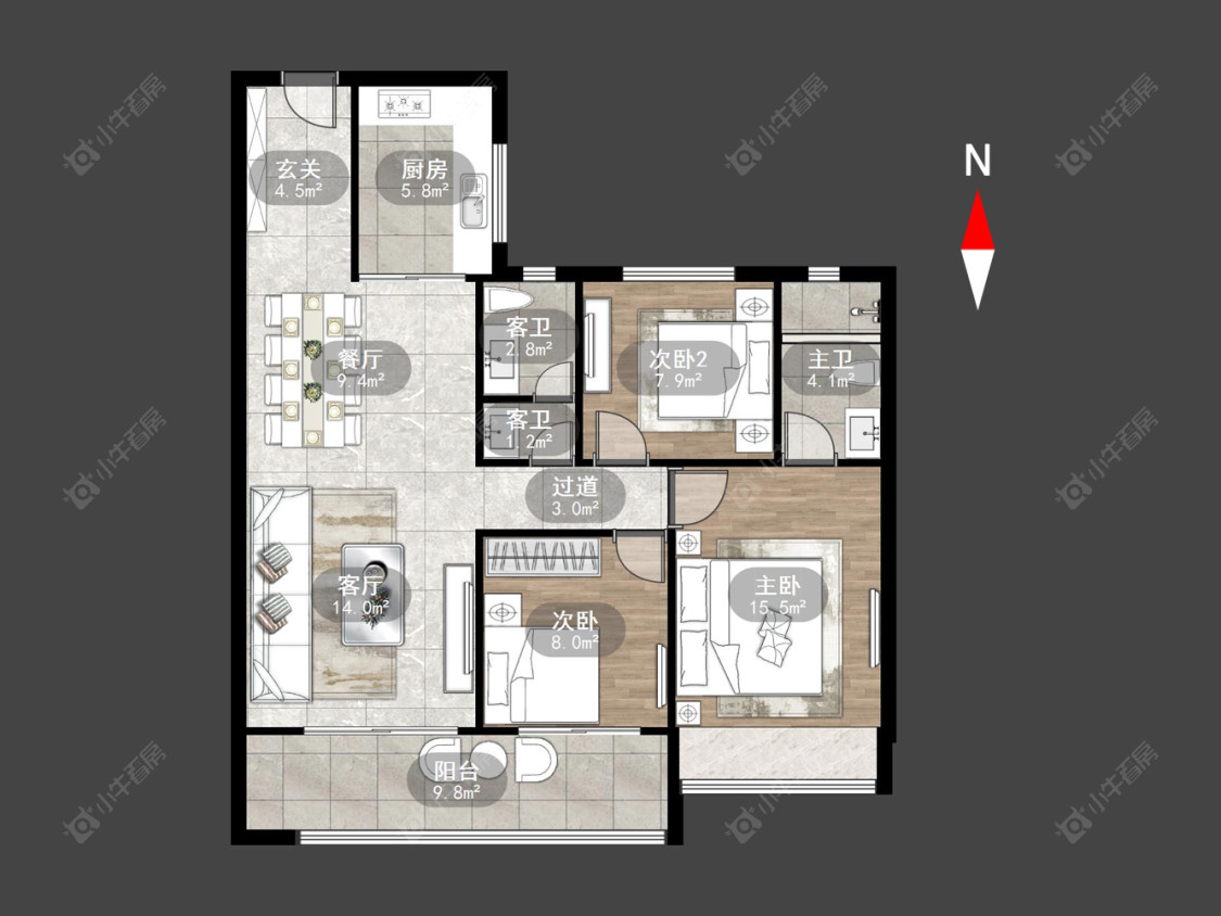 碧桂园碧玥和鸣房源户型图 常州碧桂园碧玥和鸣在售二手房源户型图_小牛看房