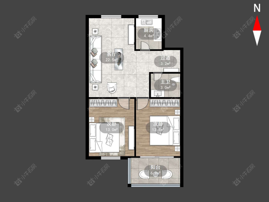 红星新村房源户型图 常州红星新村在售二手房源户型图_小牛看房